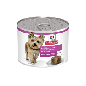 Hill's Science Plan Small/mini Hundefoder 7+ m. Oksekd 200 g.