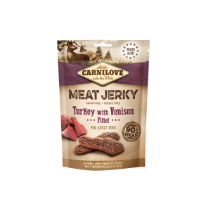 Carnilove Jerky Kalkun/hjort 100 g.