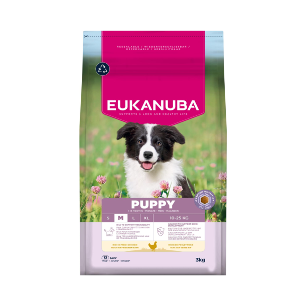 Eukanuba Puppy Medium Breed kylling