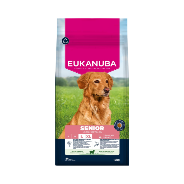 Eukanuba Senior L-XL Breed lam/ris 12kg.