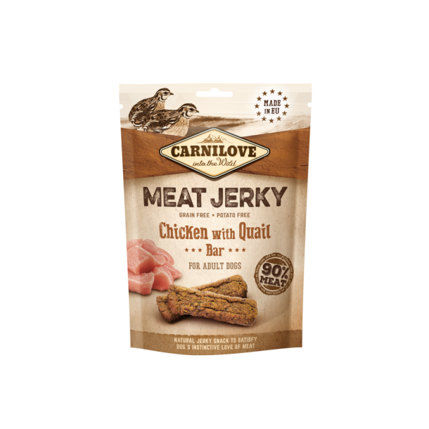 Carnilove Jerky Kylling/vagtel 100 g.