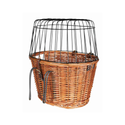 Trixie Cykelhundebur/kurv natur pileflet 