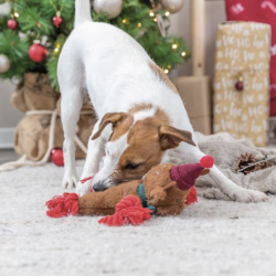 Trixie Xmas reindeer plush/rope