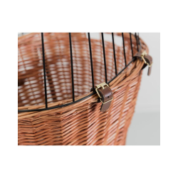 Trixie Cykelhundebur/kurv natur pileflet 