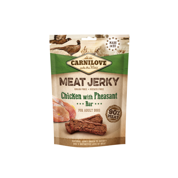Carnilove Jerky Kylling/fasan 100 g.