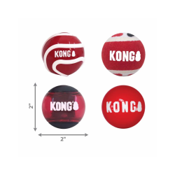 Kong Signature Balls 4-pack Small