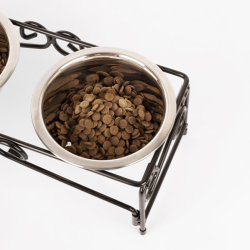 Pawise Dobbel Diner Madskl metal 2 x 350 ml.