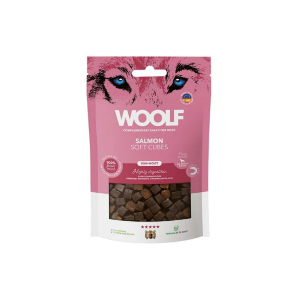 Woolf Soft Cubes Salmon 100 g.