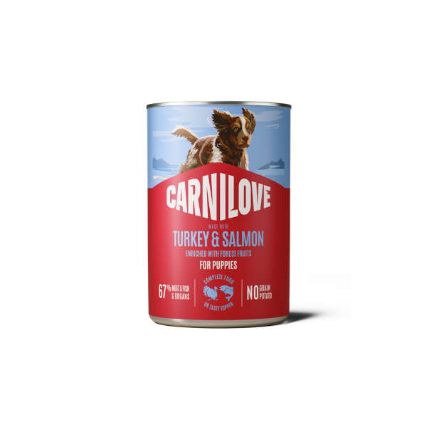 Carnilove D�sefoder Hvalp Kalkun/Laks 400g.
