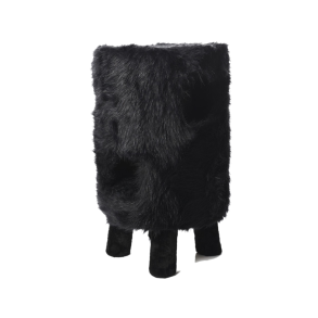 Huebii Dobbelt Fluffy Black Kattehule