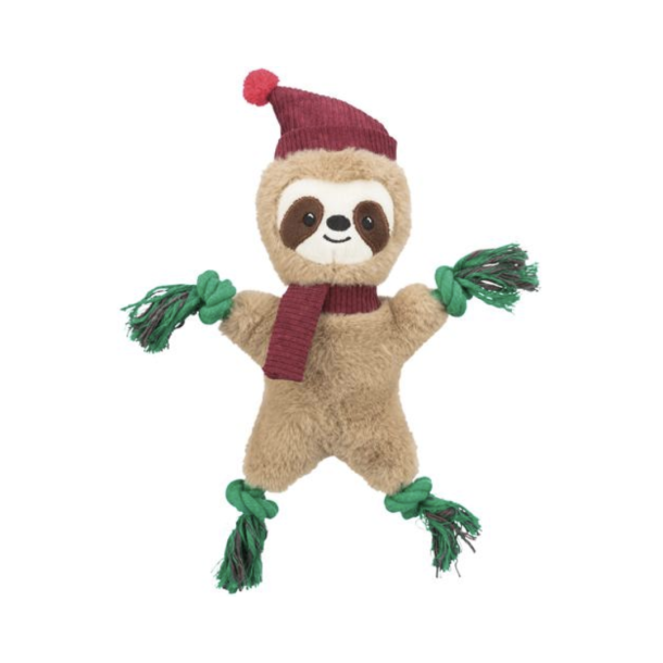 Trixie Xmas Sloth plush/rope