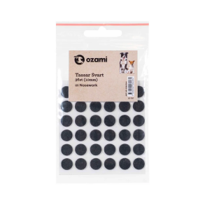 Ozami Filt knapper sort til Nosework 36 stk.