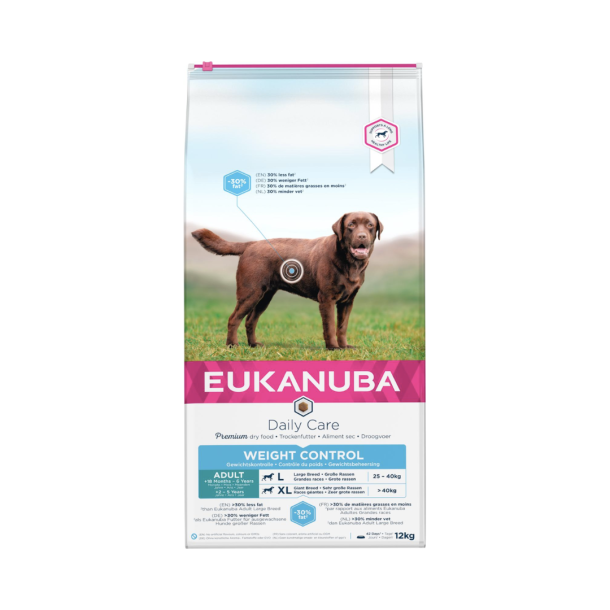 Eukanuba DailyCare Voksen Large Weight Control 12 kg.