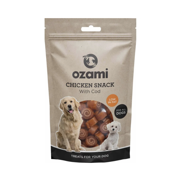 Ozami Snack Kylling/Torsk 100 g.