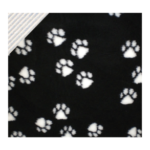 Vet bed non slip tppe sort/ gr/hvid 100 x 150 cm.