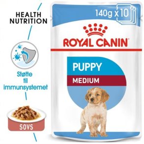 Royal Canin vdkost Puppy  Medium 10 x 140 g.