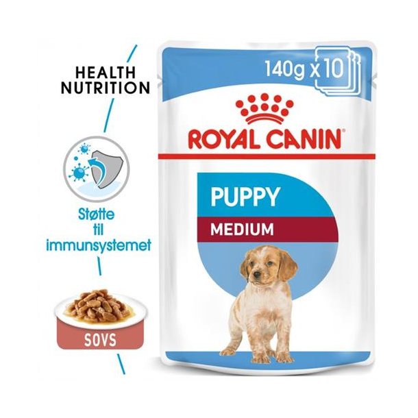 Royal Canin vdkost Puppy  Medium 10 x 140 g.