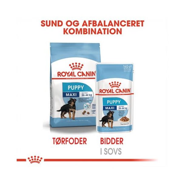 Royal Canin vskost Maxi Puppy 10 x 140 g.