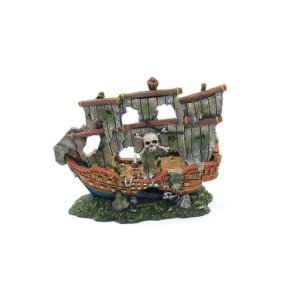 Akvarie dekoration Piratskib 19,7 x 8 x 17 cm