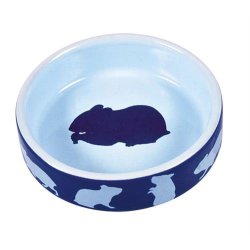 Hamster Vand/madskl i keramik Rosa