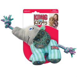 KONG Legetj Knots Carnival Elephant Turkis S/M