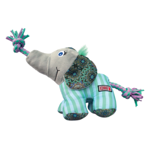 KONG Legetj Knots Carnival Elephant Turkis S/M