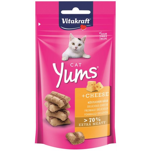 Vitakraft Yums katte godbid med 70 % kylling + ost