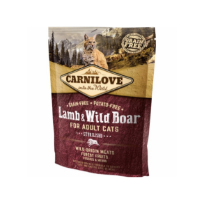 Carnilove Sterilised kattefoder m. Lam & vildsvin