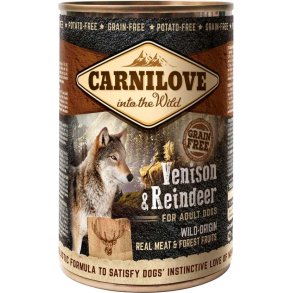 Carnilove dsefoder 400g med Hjort og rensdyr.