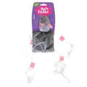 Kattelegetj Mus med fjer.