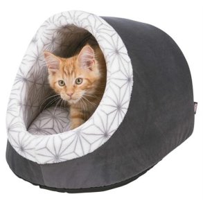 Kattehule Diamond cuddly cave 35 x 26 x 40 cm Gr / hvid