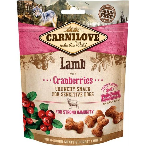 Carnilove sprde snack , med Lam og tranebr 200g.