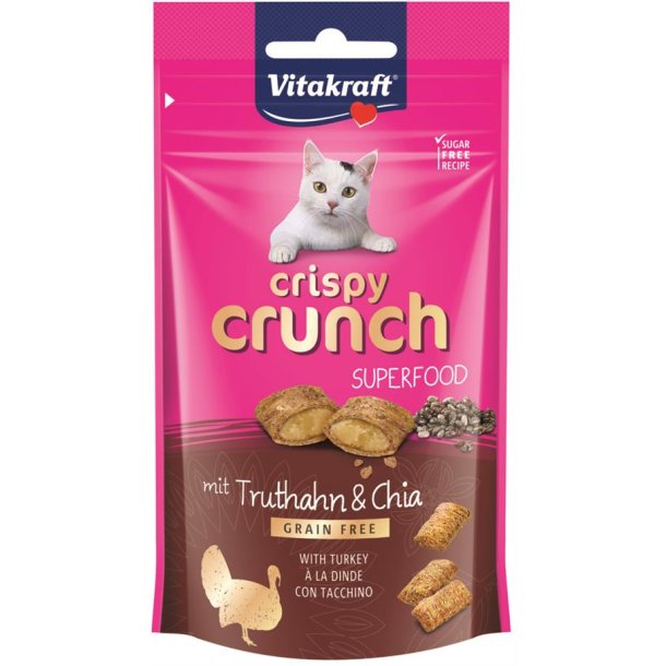 Vitakraft  Crispy crunch med Kalkun og chiafr godbid til katte.