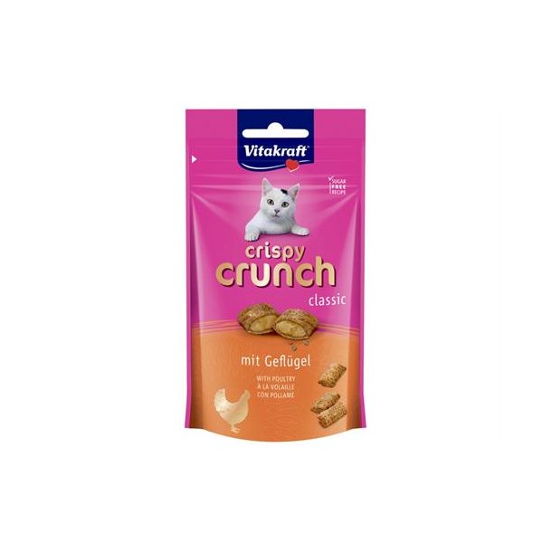 Vitakraft Godbid crispy crunch med kylling. 60g.