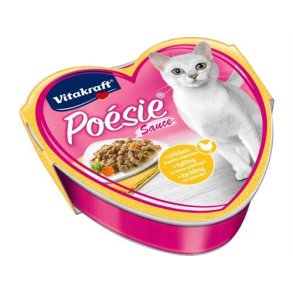 Vitakraft kattefoder Poeisie sovs Fjerkr/grnsager 85 g.