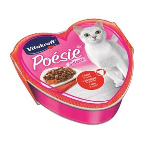 Vitakraft kattefoder Poeisie sovs oksekd/gulerod 85 g.