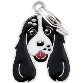 My Family Hundetegn Cockerspaniel - Sort/hvid