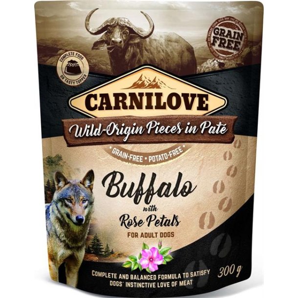 Carnilove Pate kalkun bffel og rosenblade 300 g.