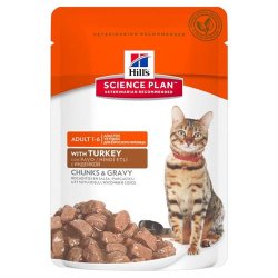 Hill's Science Plan Feline Adult 12 x 85 g. Mix Kylling/kalkun