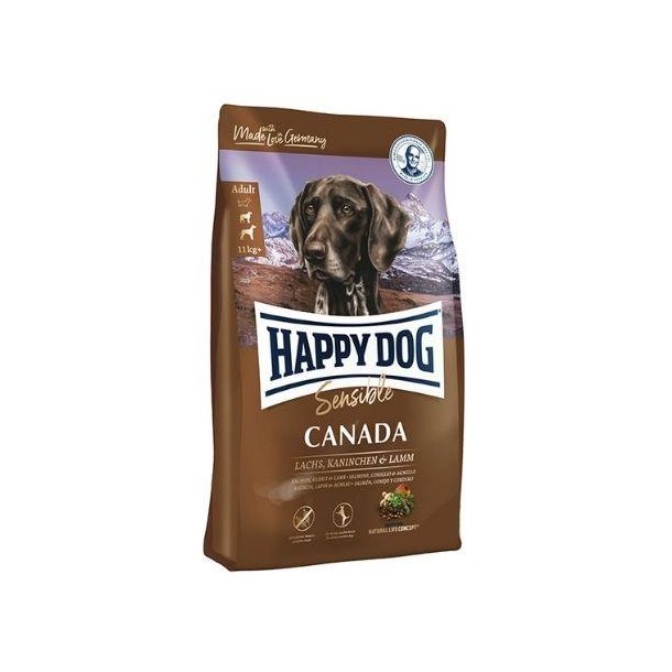 Happy Dog Canada hundefoder - Laks, kanin og lam 11 kg.