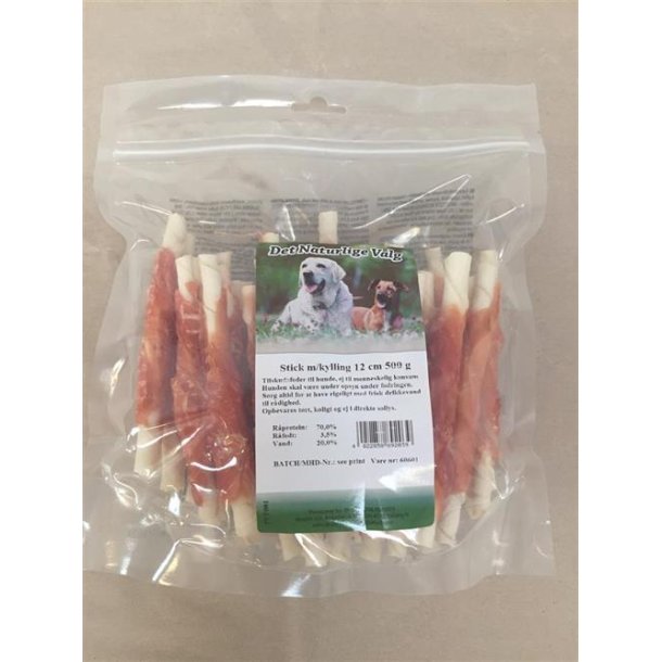 Petsnack Chewstick med Kylling 500 g. 12 cm