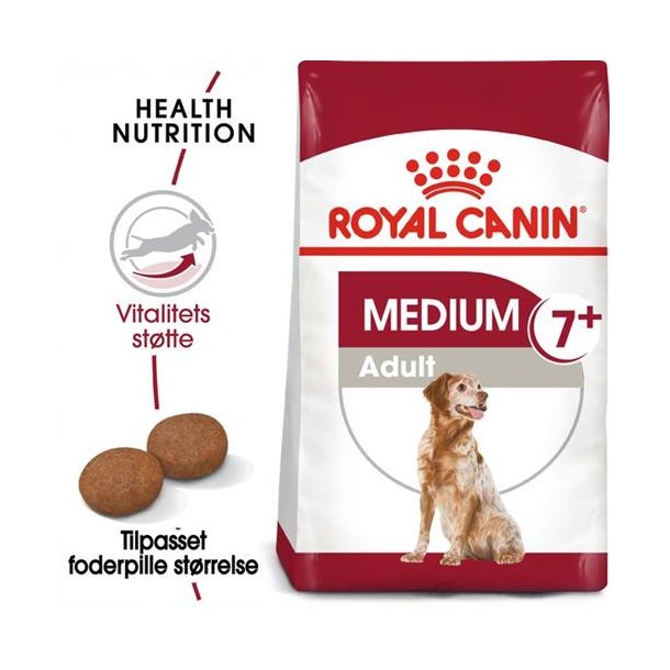  Royal Canin Medium Adult 7+ 15 kg.