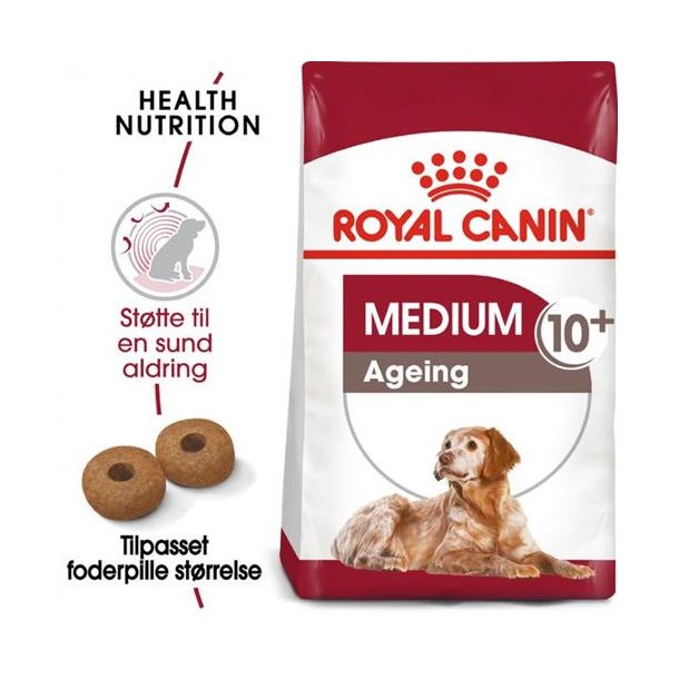  Royal Canin Medium Ageing 10+ hundefoder 15 kg.