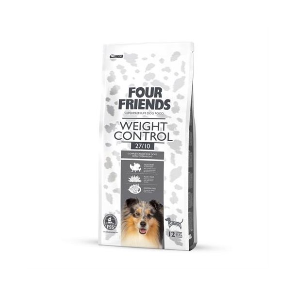  Four Friends Weight Control Hundefoder. 12 kg.
