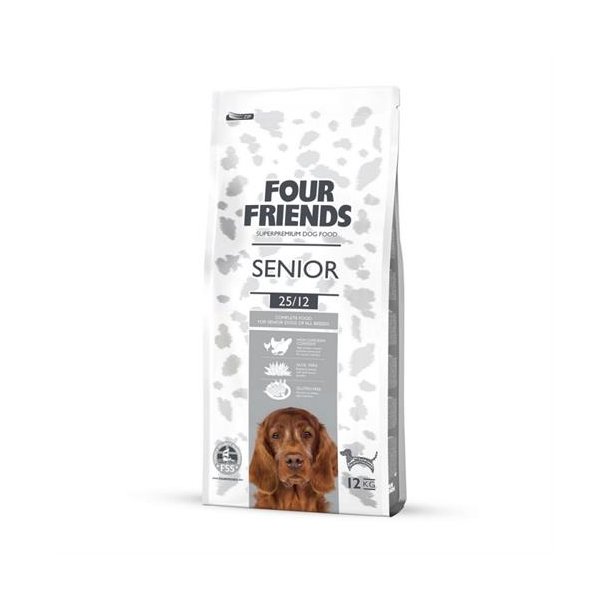 Four Friends senior hundefoder 12 kg. 