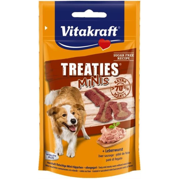 Vitakraft treaties Minis godbidder med leverplse. 48g.