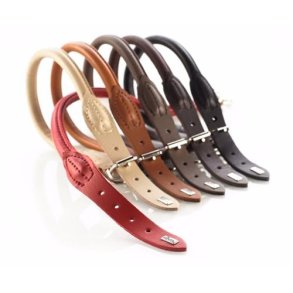 Hunter hundehalsbnd i elg skind