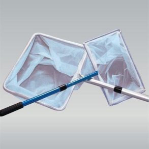 Jbl Havedamsnet , med fine masker 35 x 30 cm , sort m/ teleskop skaft  190 cm.